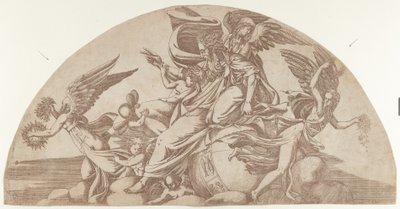 Jumala istuu maailmassa, 1540-45. tekijältä Antonio Fantuzzi