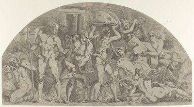 Meleager tuo villisian pään Atalantaan, 1540-45. tekijältä Antonio Fantuzzi