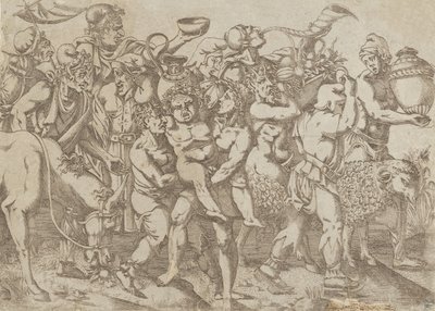 Silenus kantoi, 1543. tekijältä Antonio Fantuzzi