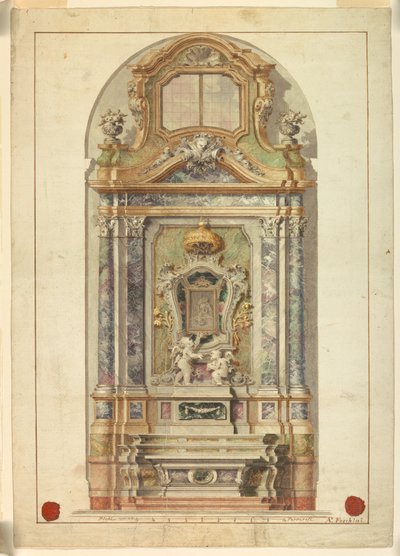 Alttari tekijältä Antonio Foschini, 1741 – 1813