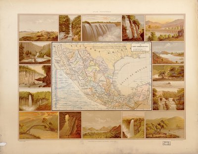 Meksikon yhdysvaltojen maalauksellinen ja historiallinen atlas. LOC 2008621671-10 tekijältä Antonio García Cubas