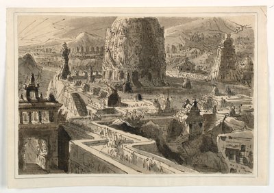 Lavastussuunnittelu, Oriental Town tekijältä Antonio Giuseppe Basoli