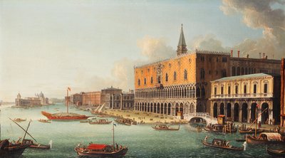 Bacino di San Marco, Venetsia, katsoen länteen, noin 1740-luku tekijältä Antonio Joli
