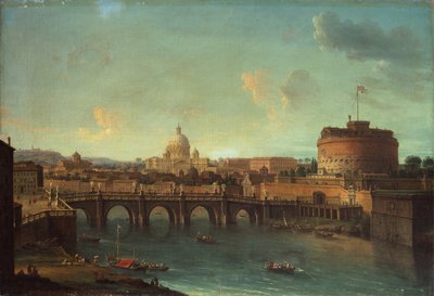 Tiber, Rooma, näkymä kohti Castel Sant