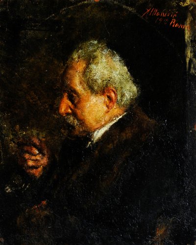 Taiteilijan isän muotokuva tekijältä Antonio Mancini