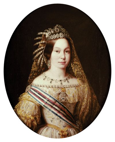 Muotokuva Isabella II:sta Espanjan kuningatar tekijältä Antonio María Esquivel y Suárez de Urbina