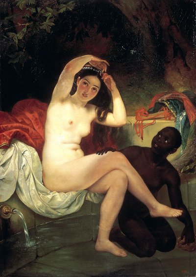Bathsheban kylpeminen, 1832. tekijältä Antonio Molinari