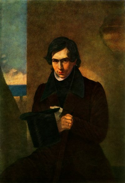 Runoilija Nestor Vasilyevich Kukolnik -muotokuva, 1836, 1965. tekijältä Antonio Molinari