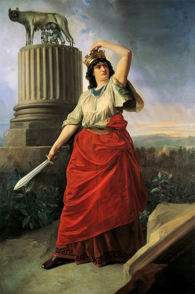 Allegoria Italian yhdistymisestä, Antonio Muzzi (1815-1894) tekijältä Antonio Muzzi