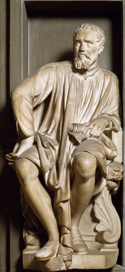 Kuvanveistäjä, taidemaalari ja arkkitehti Michelangelo Buonarroti dit Michelangelo tekijältä Antonio Novelli