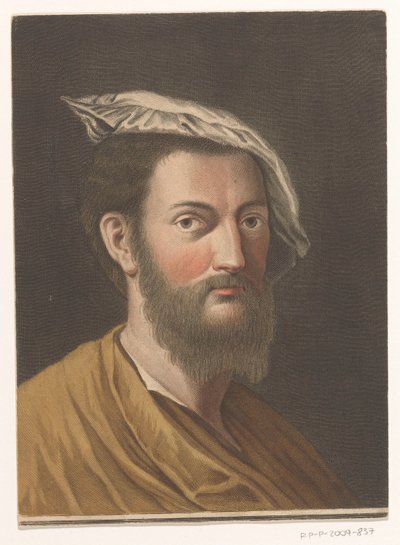 Taiteilija Francesco Primaticcion muotokuva Taiteilijoiden muotokuvia (sarjan nimi) tekijältä Antonio Pazzi