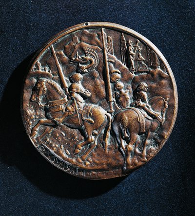 Filippo Maria Viscontin (1392-1447) mitali tekijältä Antonio Pisanello