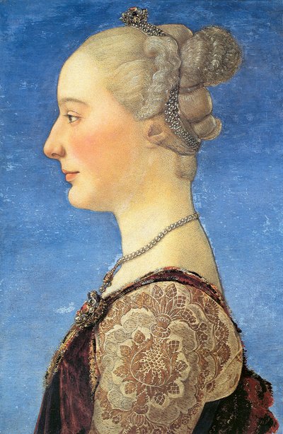 Nuoren naisen muotokuva, 1475 tekijältä Antonio Pollaiuolo