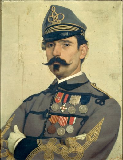 Antonio Puccinellin tekemä muotokuva Giovanni Maria Damianista Garibaldin armeijan univormu yllään tekijältä Antonio Puccinelli