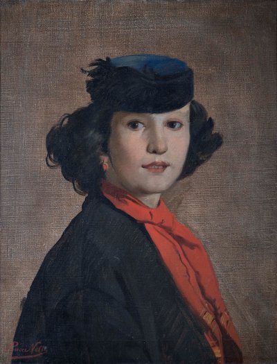 Nerina Badiolin muotokuva, noin 1866. tekijältä Antonio Puccinelli