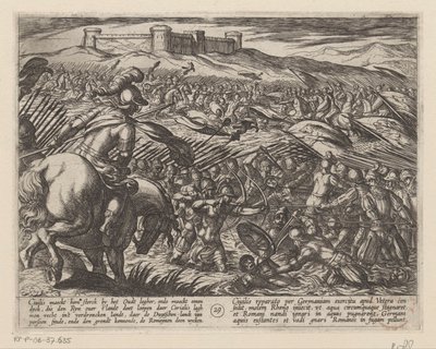Julius Civilis tulvii maan patoja Batavian sodat roomalaisia ​​vastaan ​​(sarjan nimi) Batavorum cum Romanis Bellum (sarjan nimi) tekijältä Antonio Tempesta