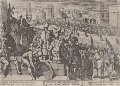 Levy 20: Elisa toi sokaistun Syyrian armeijan Israelin kuninkaan luo, alkaen..., n. 1590-n. 1610. tekijältä Antonio Tempesta