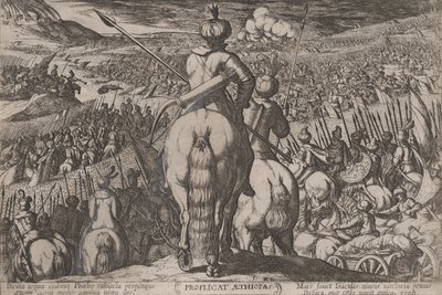 Levy 5: Etiopialaisten tappio, Vanhan testamentin taisteluista..., n. 1590-n. 1610. tekijältä Antonio Tempesta
