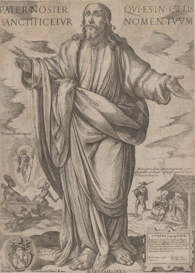 Seisova Kristus, siunaus 