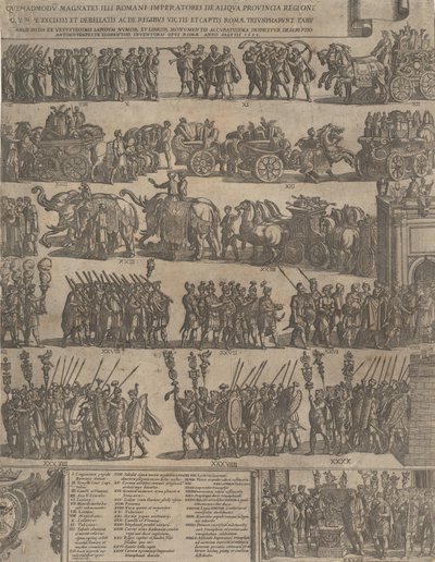 Rooman keisarin voitto, vasen puoli, 1603. tekijältä Antonio Tempesta