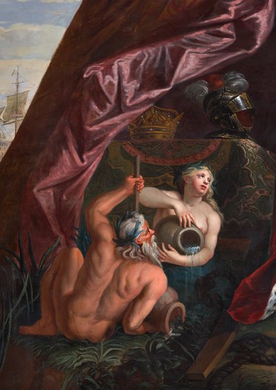 Triton ja nereid, yksityiskohta Queen