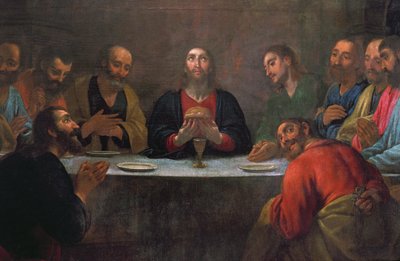 Viimeinen ehtoollinen (öljy kankaalle) tekijältä Antonio Viladomat