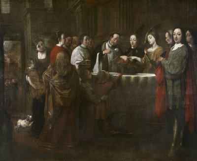 Pyhän Franciscuksen kaste, n. 1729-1733 (öljy kankaalle) tekijältä Antonio Viladomat