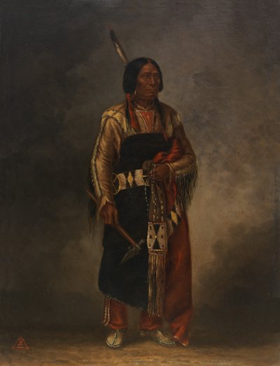 Mak-phe-ah-luta punainen pilvi, n. 1887. tekijältä Antonio Zeno Shindler