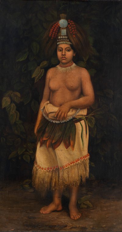 Samoalainen nainen, n. 1885-1899. tekijältä Antonio Zeno Shindler