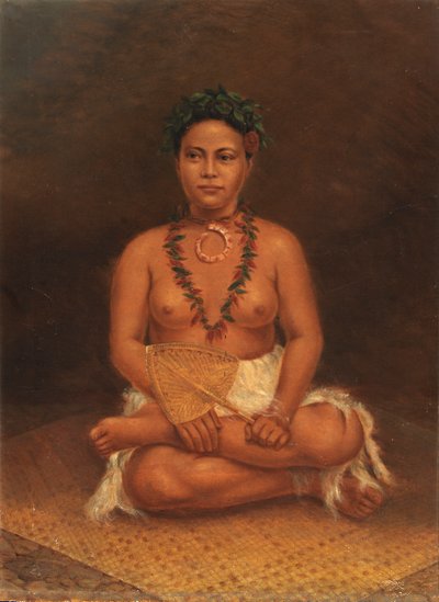 Samoalainen nainen, n. 1890-1899. tekijältä Antonio Zeno Shindler