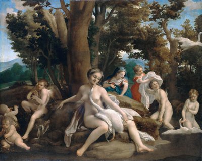 Leda ja joutsen tekijältä Antonio da Correggio
