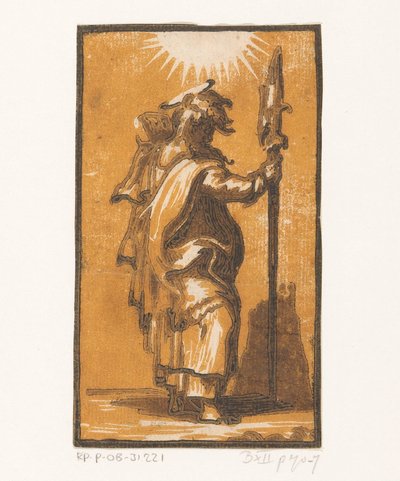 Pyhä Matteus Kristus ja kaksitoista apostolia (sarjan nimi) tekijältä Antonio da Trento (attributed to)