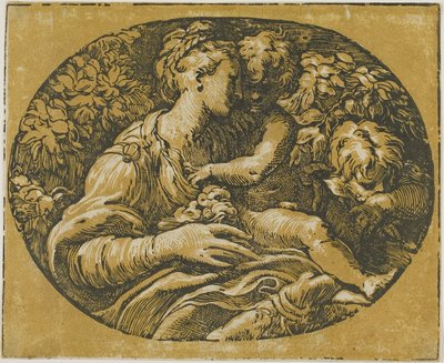 Neitsyt, Kristus-lapsi ja Pyhä Johannes tekijältä Antonio da Trento