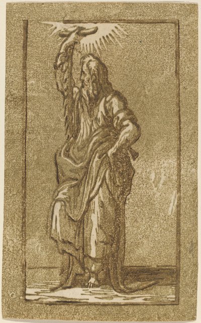 Pyhä Simon tekijältä Antonio da Trento after Parmigianino