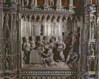 Herodeksen juhla, Salomes-tanssi, Argenton alttari, 1478 (hopea) tekijältä Antonio di Salvi