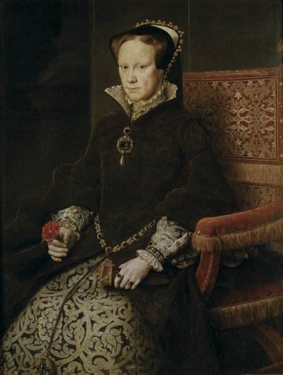 Englannin Maria I:n muotokuva, 1554 tekijältä Antonis Mor