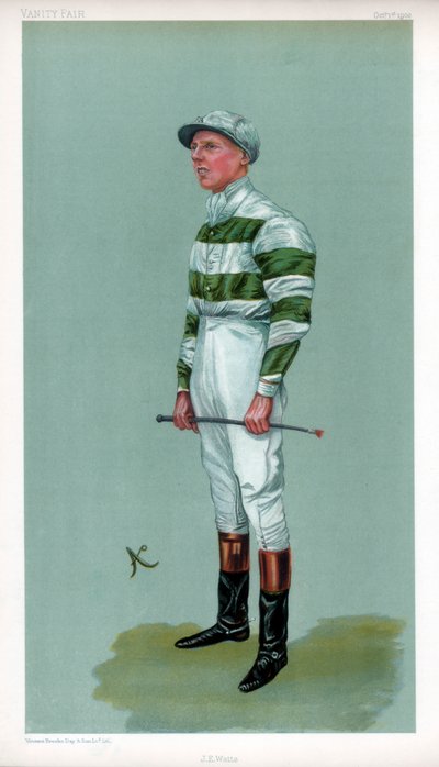 John Evelyn Watts, brittiläinen jockey, 1903. tekijältä Ao