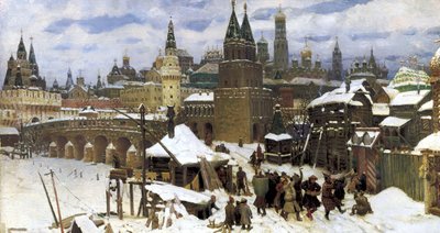 Moskova 1600-luvulla. Kaikkien pyhien silta, 1901 tekijältä Apollinari Mikhailovich Vasnetsov