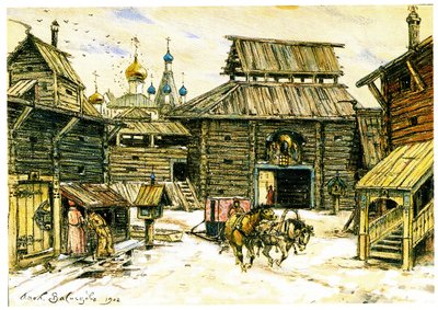 Vanha Moskova. Puinen kaupunki, 1902 tekijältä Apollinari Mikhailovich Vasnetsov