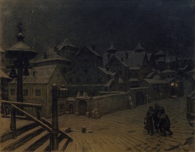 Bojaarikartanot nukkumassa, 1918 tekijältä Apollinari Mikhailovich Vasnetsov