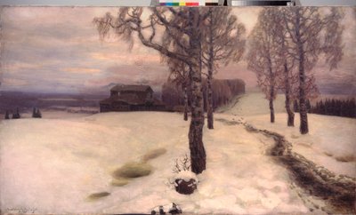 Kevään henkäys - Appolinari Mikhaylovich Vasnetsovin (1856-1933) maalaus öljy kankaalle tekijältä Apollinari Mikhailovich Vasnetsov