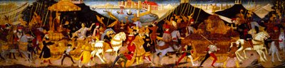 Cassone Panel, Caesarin voitto (paneelissa) tekijältä Apollonio di Giovanni di Tommaso