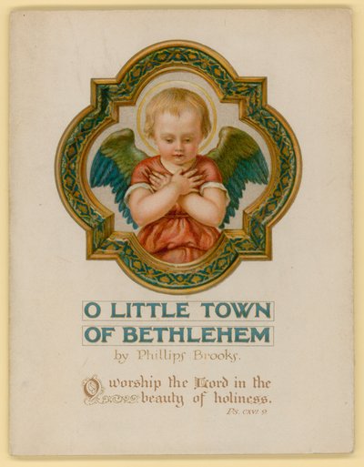 Kuvitus O Little Town of Bethlehem (chromolitho) tekijältä Archibald Henning