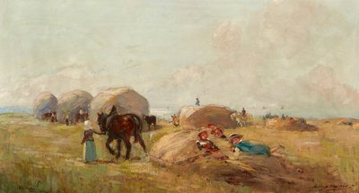 Heinänteko (öljy kankaalle) tekijältä Archibald Kay