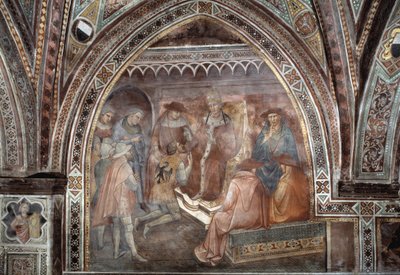 Paavi Aleksanteri III - Fresko tekijältä Aretino Luca Spinello or Spinelli