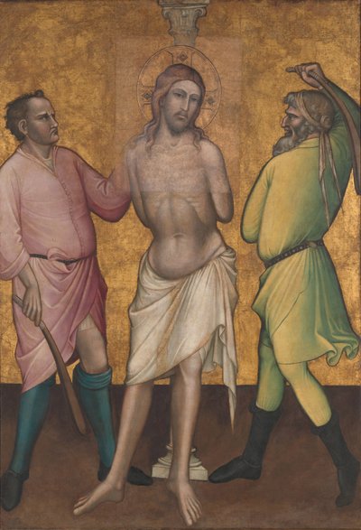 The Flagellation, n. 1395-1400 tekijältä Aretino Luca Spinello or Spinelli