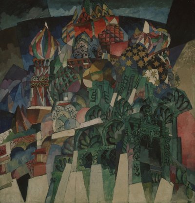 Basilin katedraali, 1913 tekijältä Aristarkh Vasilievic Lentulov