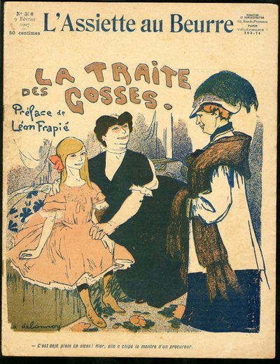 Kansi "" The Butter Plate", numero 306, Satirique en Colors tekijältä Aristide Delannoy