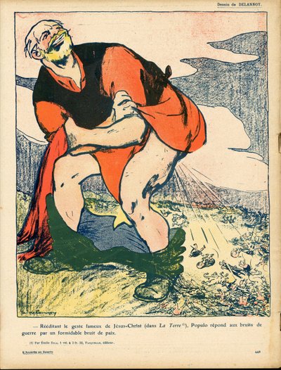 The Butter Plate, numero 392, Satiirinen väreissä tekijältä Aristide Delannoy