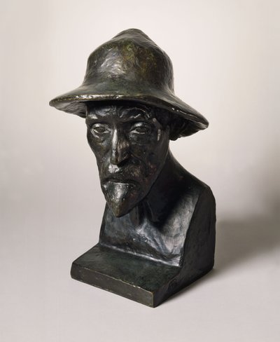 Auguste Renoirin rintakuva, n. 1907 (öljy kankaalle) tekijältä Aristide Maillol